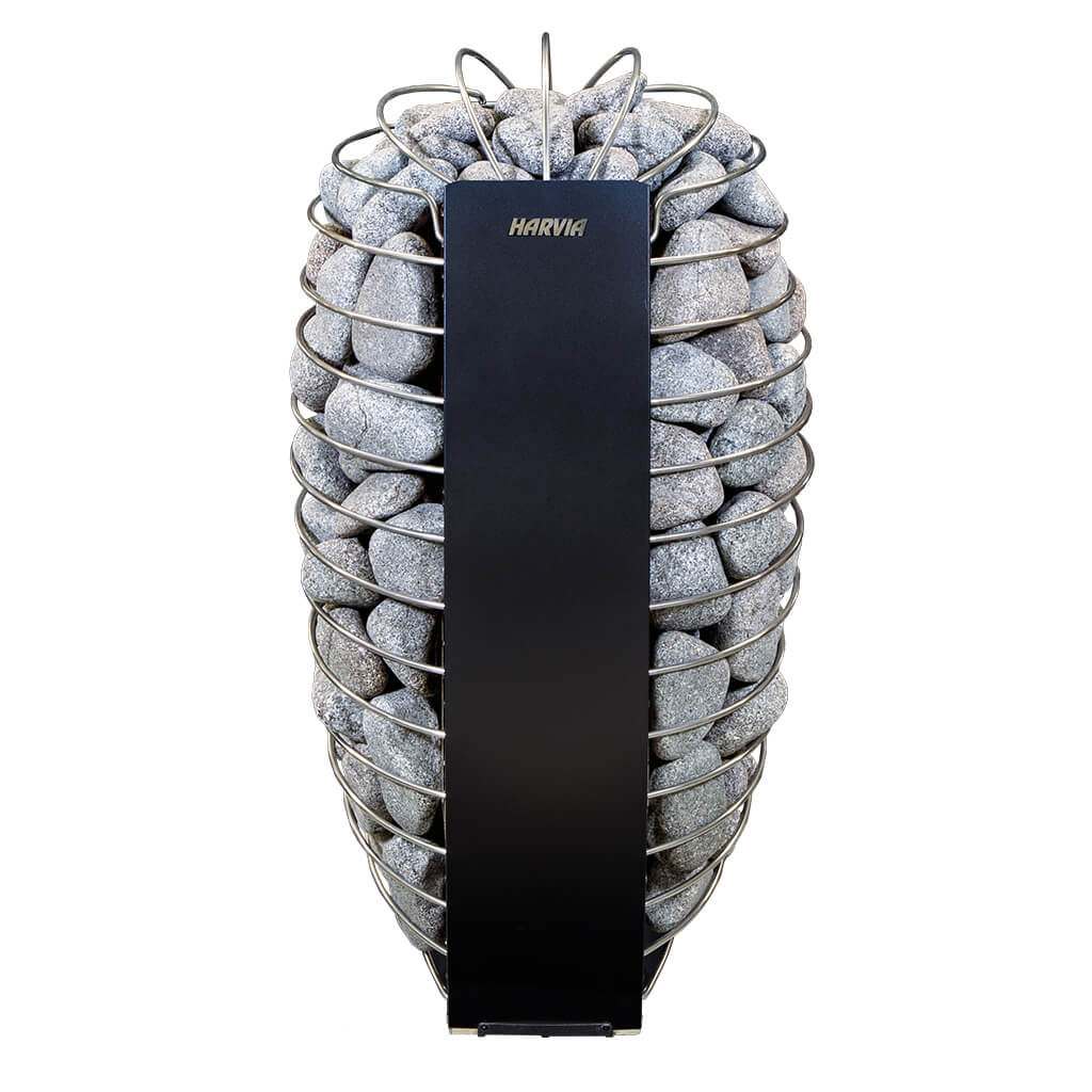 Harvia Spirit 6 kW with Xenio Wi-Fi Control (CX45-U1-U3-XW) + Round Sauna Stones (5–10 cm, 4 boxes)