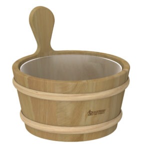 Sauna Bucket 4 L with Plastic Insert 340-D