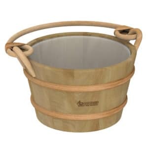 Wooden Pail 4 L with Plastic Insert 341-D