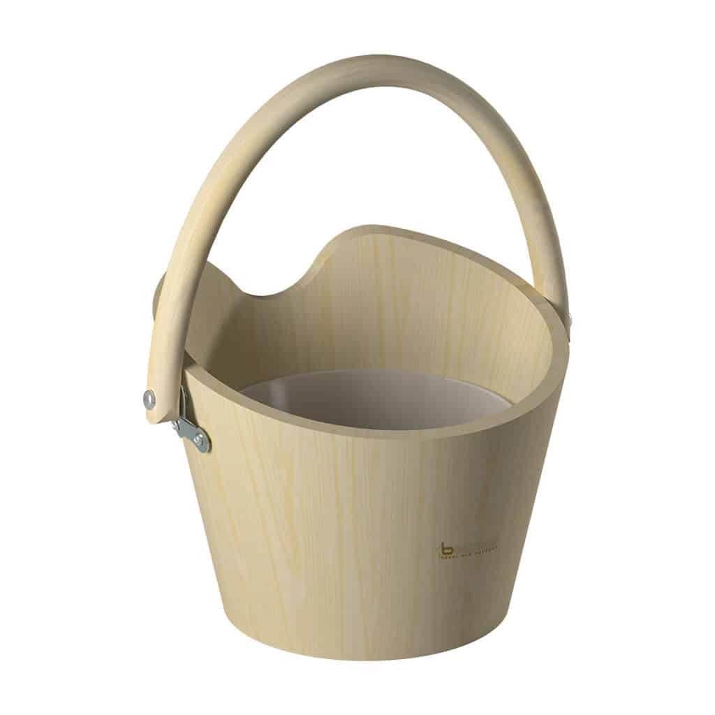 Wooden Pail 4L, Pine, 346-P