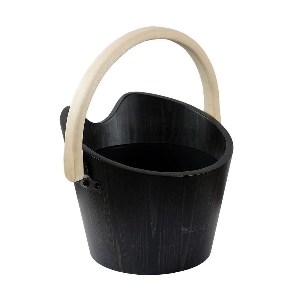 Wooden Pail 4L, Black Pine, 346-BL
